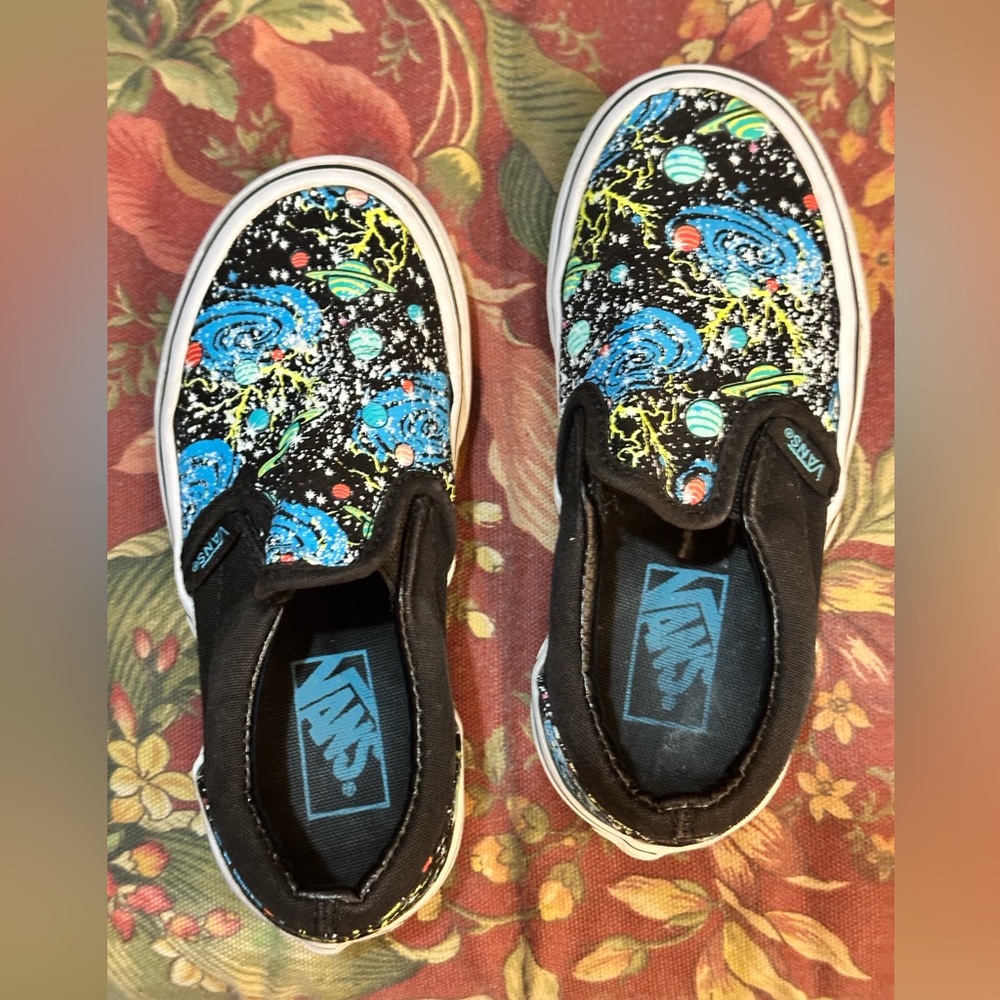 Outer Spaces Vans Slip Ons Boys Size 11 Like New